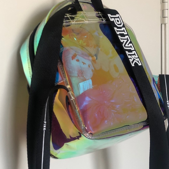 Victoria’s Secret PINK clear iridescent backpack - Picture 4 of 6